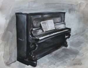 Piano Uebel-Lechleiter Acuarela 28 x 38 Carlos Pardo (19)